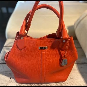 Orange Leather Cole Haan Bag